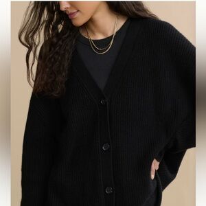 Black Button-Up Cardigan